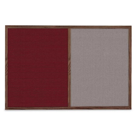 United Visual Products Slim Style Indoor Enclosed Corkboard, 36", UV504SC-BLACK-PUMICE UV504SC-BLACK-PUMICE